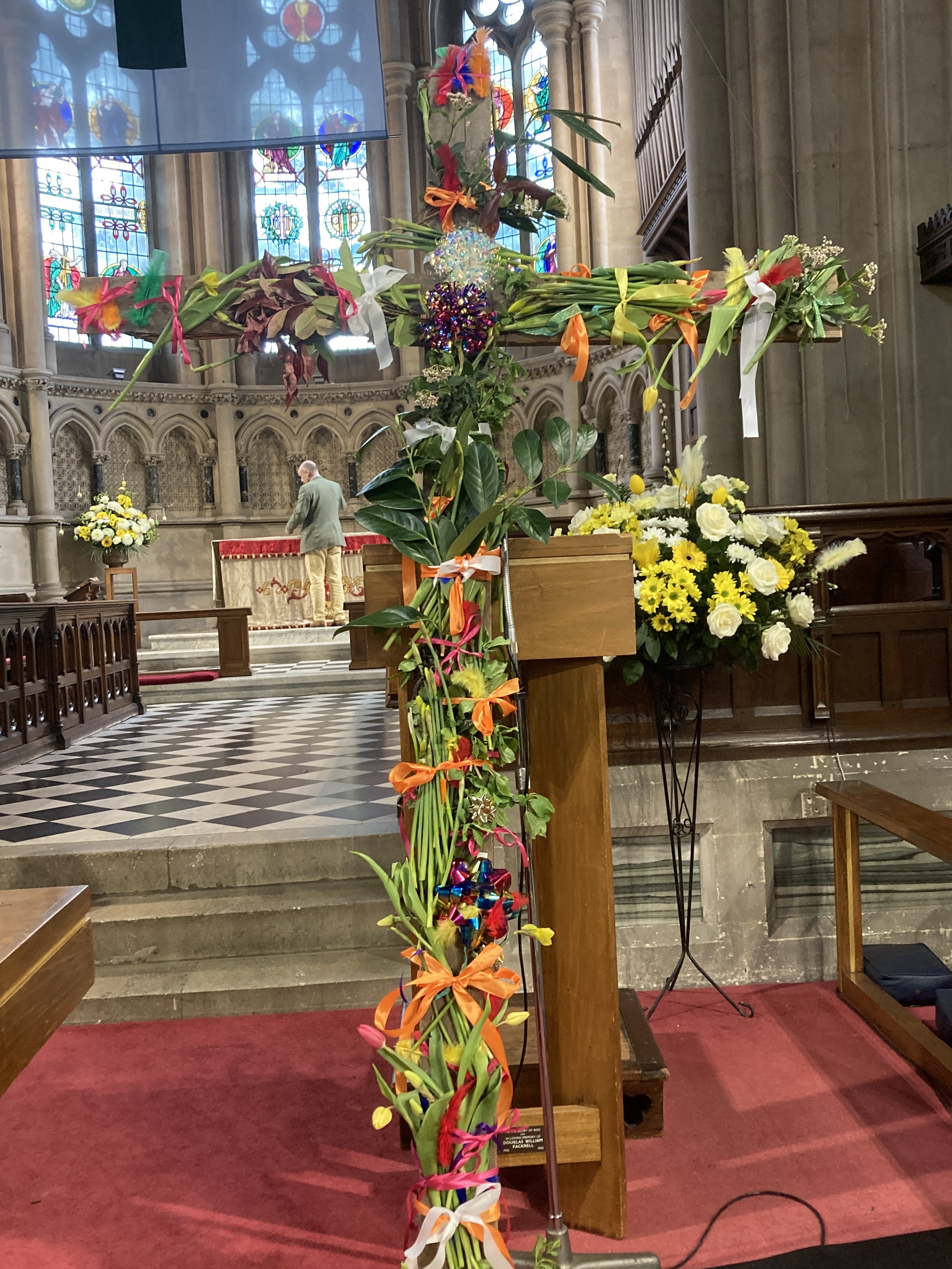 Easter Cross flowers